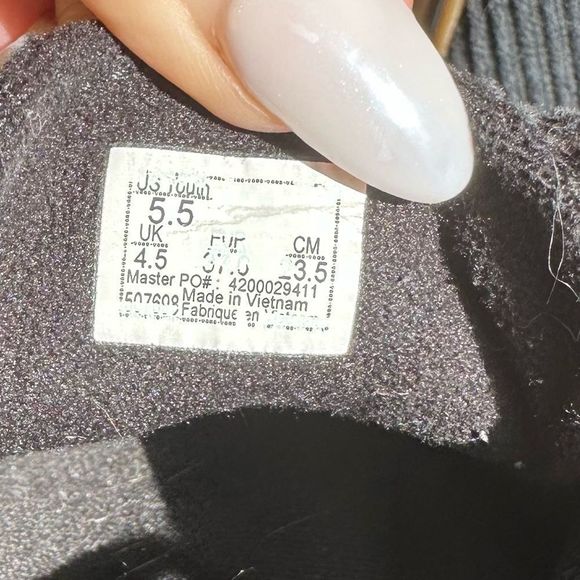 Boys Vans Fleece Corduroy Ward Skate Shoes - Black Tan Youth - Picture 4 of 7